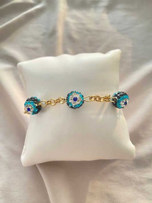 VALORE™ ZİRKON TAŞI NAZAR BONCUKLU BİLEKLİK