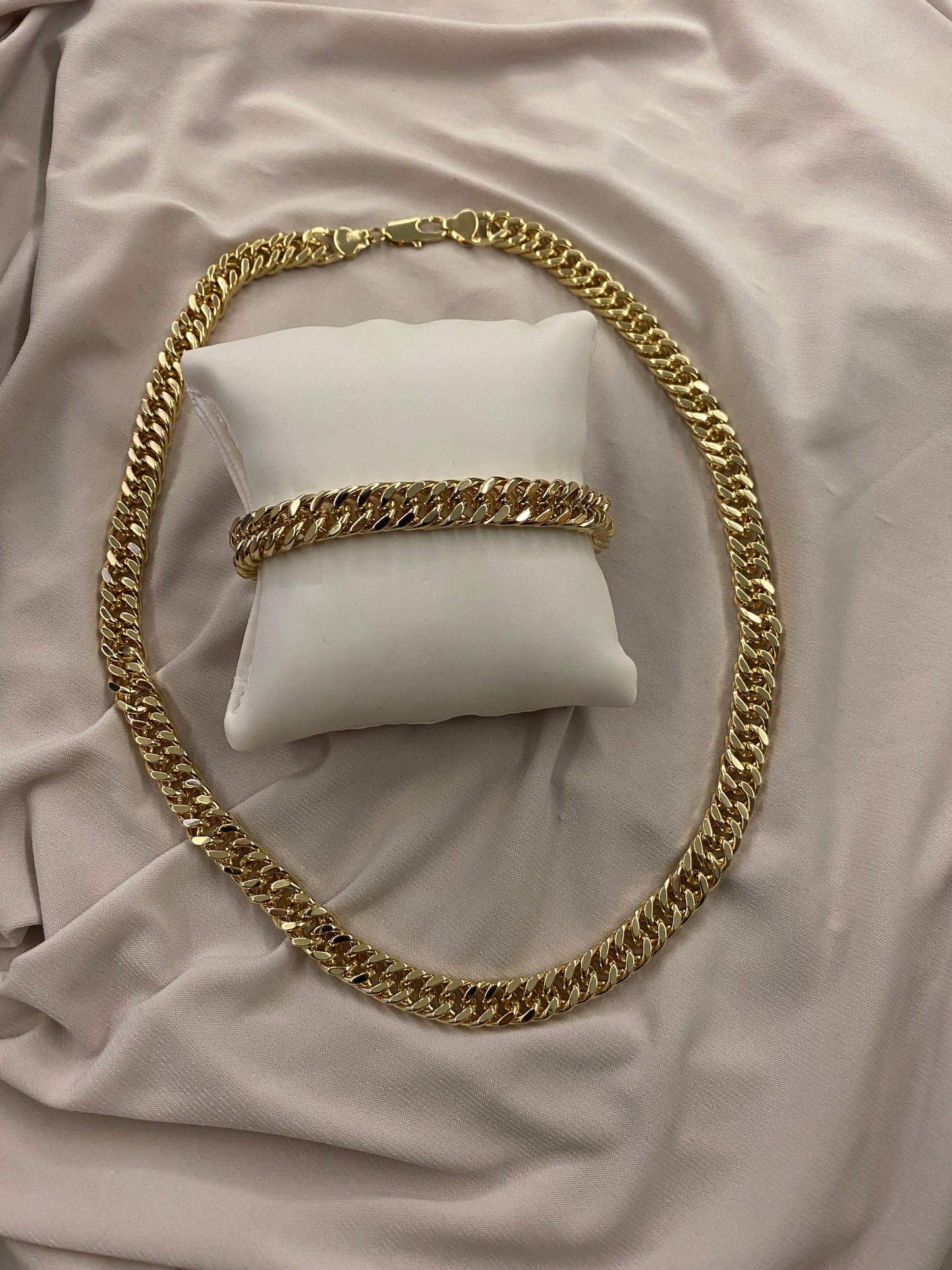 VALORE 14K ALTIN RENGİ KALIN GURMET ZİNCİR SET