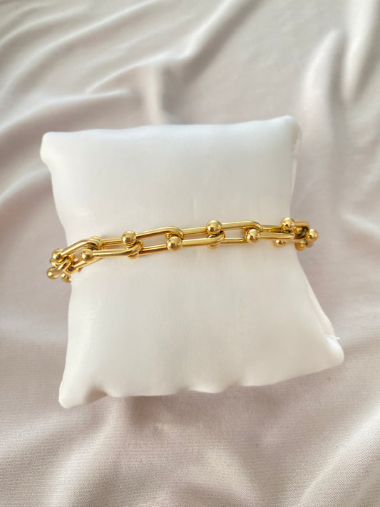 VALORE ÇELİK ALTIN RENGİ ZİNCİR BİLEKLİK