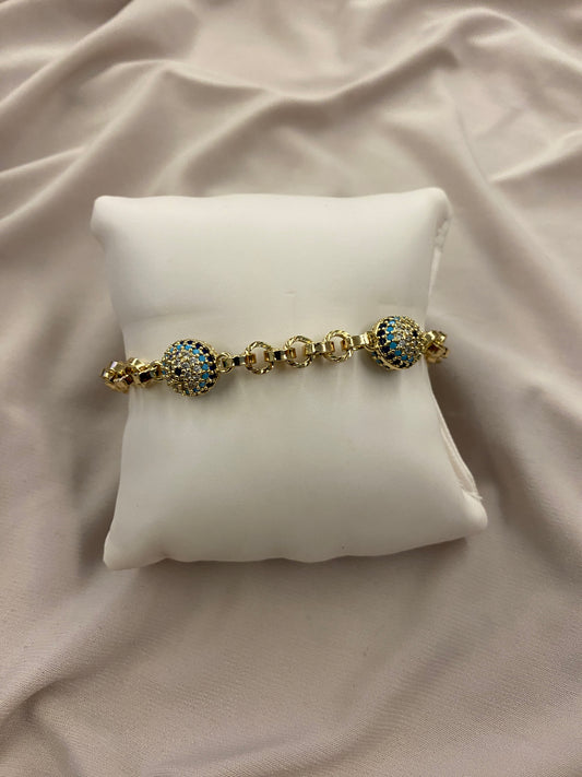 VALORE 14K ALTIN RENGİ NAZAR BİLEKLİK